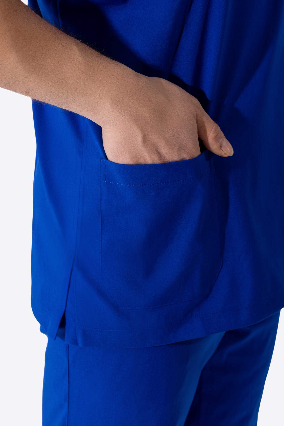 Yula Cerebrum Erkek Scrubs Takımı – Saks Mavisi - Görsel 3